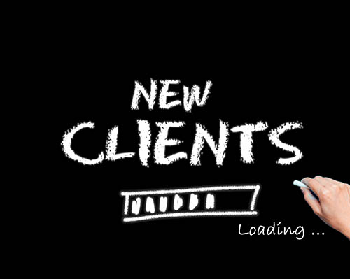 Graphisme décrivant 'New Clients' Loading - dessiné par Reexia